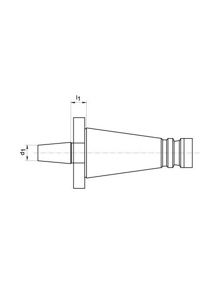 Alojamiento portabrocas DIN2080 SK40-B16 FORTIS