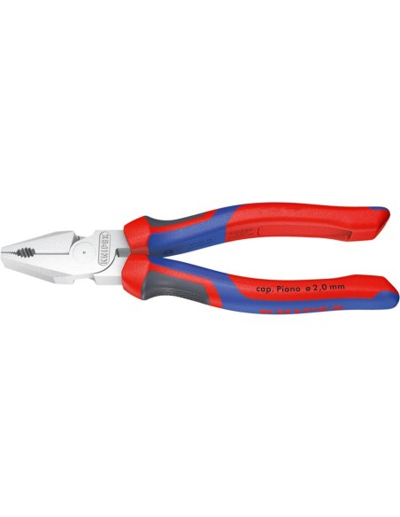 Alicates universales de fuerza cromado c/ mango varios componentes 225mm KNIPEX