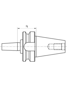 Alojamiento portabrocas JISB6339A BT40-B16 FORTIS 2