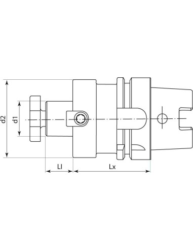 Cono portafresas DIN69893A HSK-A63 16x50mmFORTIS