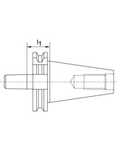 Alojamiento portabrocas DIN69871A SK40-B16 FORTIS 2