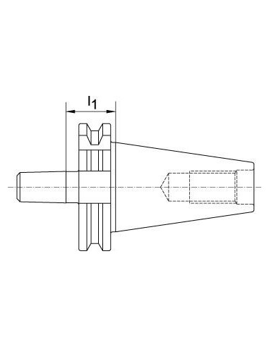 Alojamiento portabrocas DIN69871A SK40-B16 FORTIS