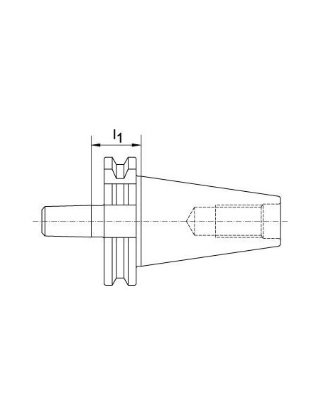 Alojamiento portabrocas DIN69871A SK40-B16 FORTIS