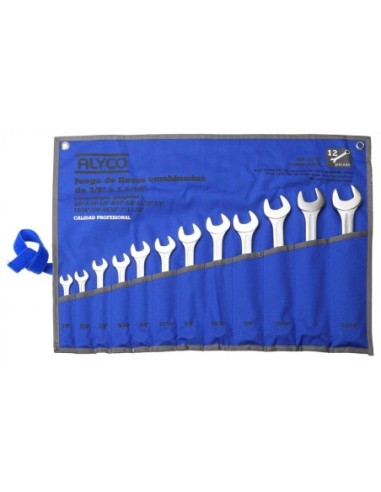 ALYCO 190045 Juego de 12 llaves fijas