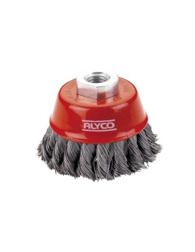 ALYCO 197620 Cepillo de taza alambre trenzado