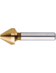 Avellanador cónico DIN334HSS TiN forma C vástago cilíndrico 60grados 40mm