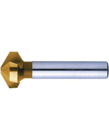 Avellanador cónic HSS TiNvástago cilíndrico 120grados 40mm