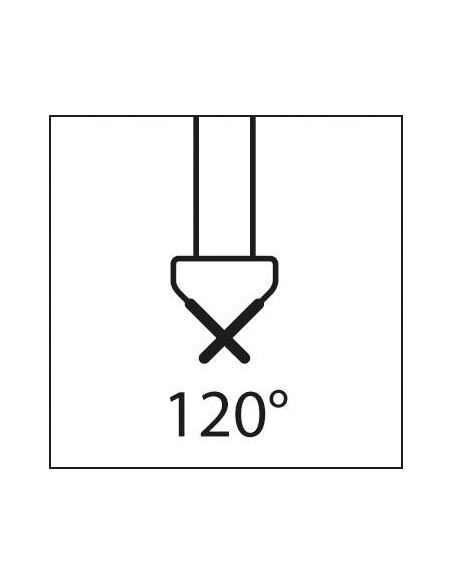 Avellanador cónic HSS TiNvástago cilíndrico 120grados 40mm