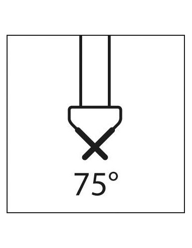 Avellanador cónico WN HSSforma C 75grados vástago cilíndrico 40mm