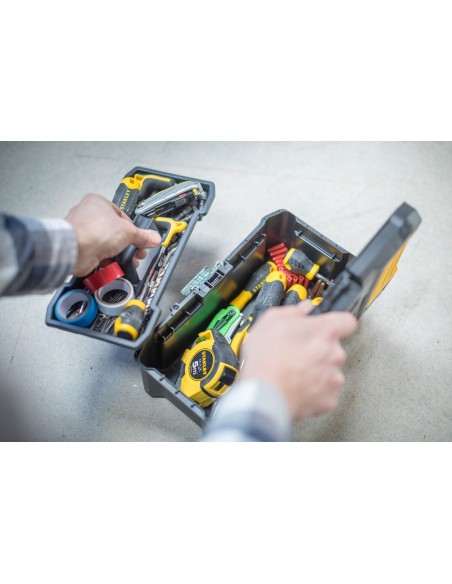 Caja de herramientas de plástico 12.5/32cm con cierre de metal