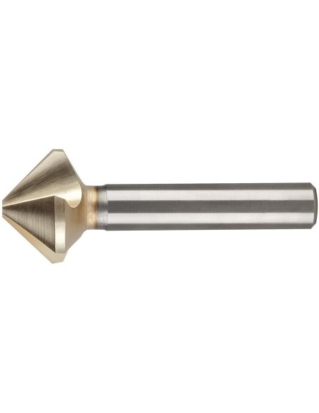 Avellanador cónico HSSE-PM TiZrN 90grados división irregular 16,5 mm