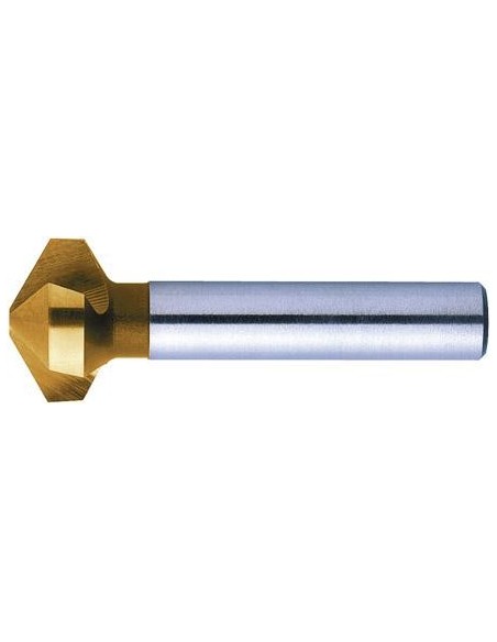 Avellanador cónic HSS TiNvástago cilíndrico 120grados 25mm