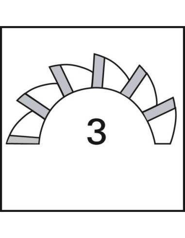 Avellanador cónico división irregular HSS TiZrN 90grados 12,40mm BECK