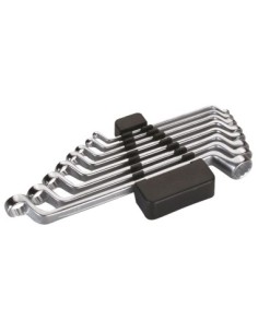 ALYCO 191180 Juego de 8 llaves de doble estrella acodada