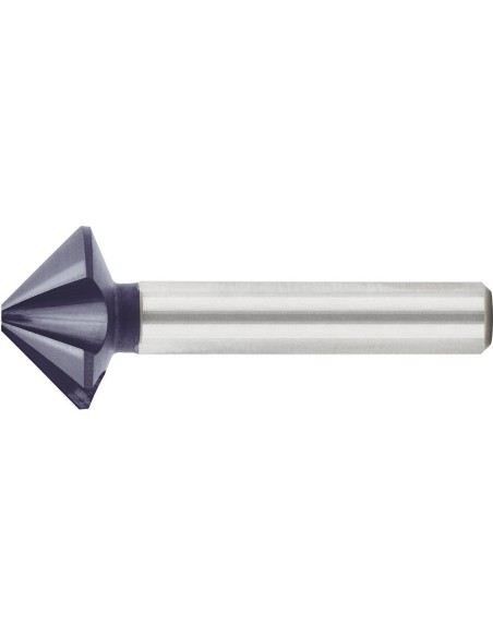 Avellanador cón. DIN335C HSS 90grados 19,0mm TiAlN c/ 4filos divididos de forma desigual vást. 3 superf.