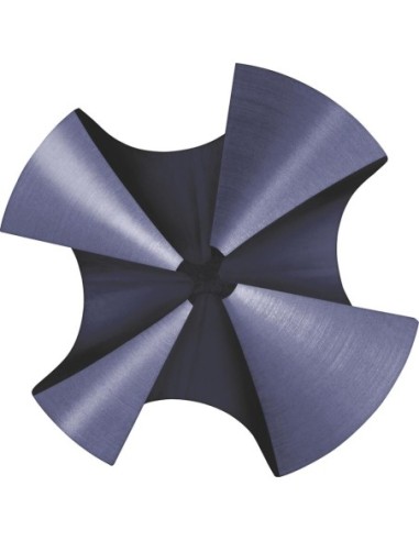 Avellanador cón. DIN335C HSS 90grados 19,0mm TiAlN c/ 4filos divididos de forma desigual vást. 3 superf.