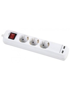 ALYCO 199433 Base múltiple con interruptor 3 enchufes