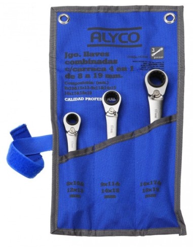 ALYCO 191640 Juego de llaves con carraca