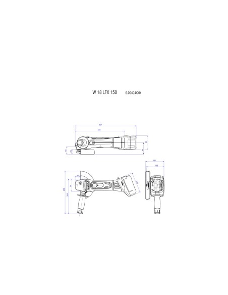 Amoladora 18V + maletín METABO 600404840 W 18 LTX 150 Quick