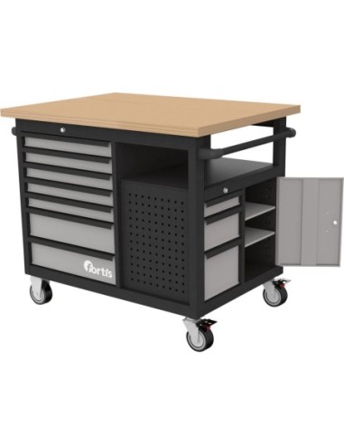Banco de trabajo sobre ruedas 1120x790x1005mm FORTIS