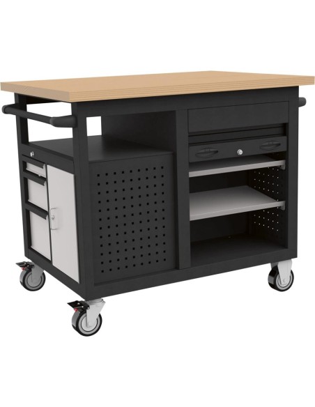 Banco de trabajo sobre ruedas 1120x790x1005mm FORTIS