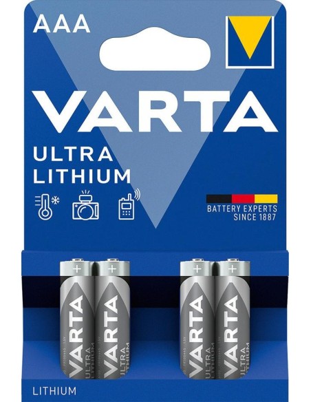 Batería Professional AAA de litio blíster de 4 ud.VARTA