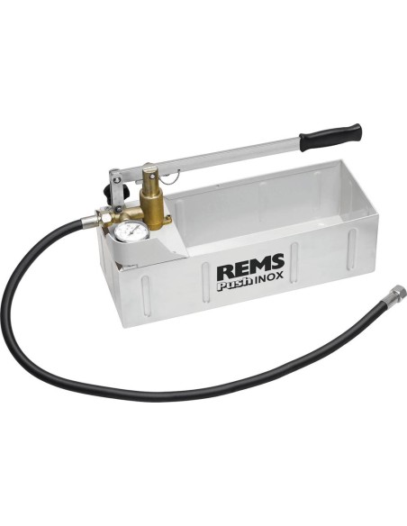 Push INOX bomba manual deprueba de presión Rems con manómetro, p d 6 MPa/60 bar/870 psi