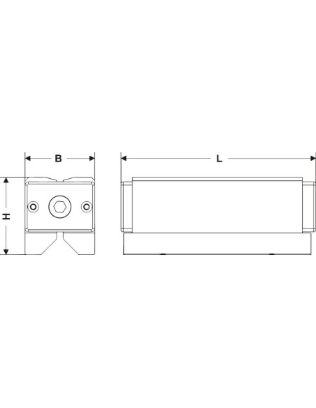 Bloque sujeción magnéticopar 143x64x71mm FLAIG