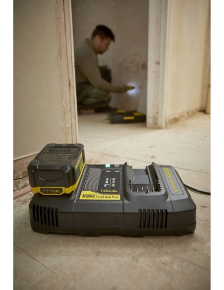 Cargador Dual V20 Li-Ion 18V 4A