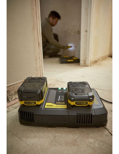 Cargador Dual V20 Li-Ion 18V 4A