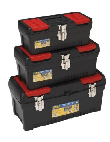 ALYCO 192829 CONJUNTO DE 3 CAJAS DE PLÁSTICO