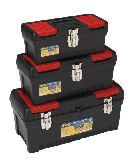 ALYCO 192829 CONJUNTO DE 3 CAJAS DE PLÁSTICO