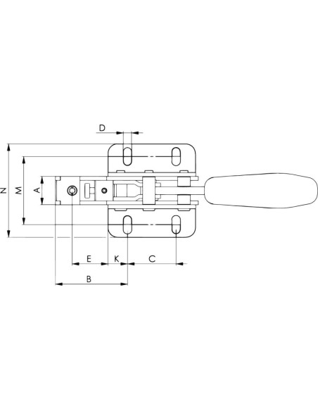 Brida sujeción 6860 tam.2AMF
