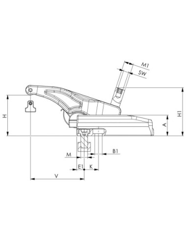 Grapa rápida de fuerza 7600-30 M16x18 AMF