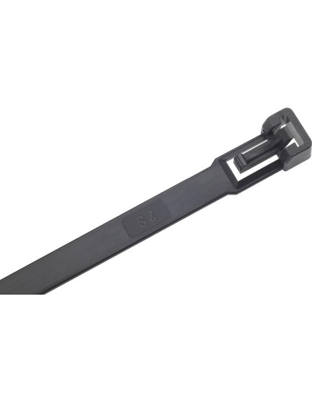 Brida nailon negra 280x7,5mm de 100 u. SapiSelco desmontable