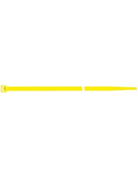 Brida de nailon amarillo 200x4,5mm a100 pzas. SapiSelco