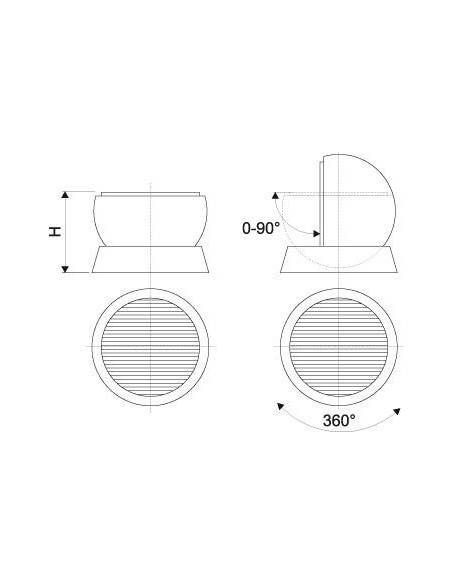Bola sujeción magnética ERGOBall 130mm plata FLAIG