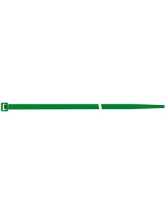 Brida de nailon verde 100x2,5mm a100 pzas. SapiSelco