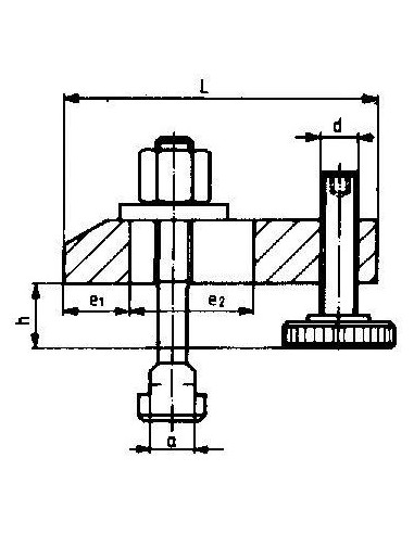 Brida sujeción DIN6314V reforzada 16/13-48mm