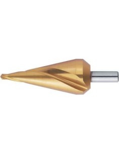 Jgo brocas cónicas para chapa HSS TiN 5-31mm