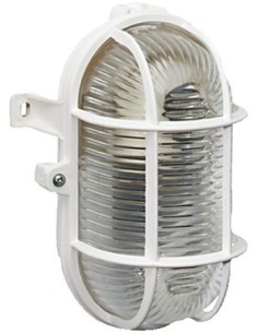 Aplique/faro ovalado con cubierta de vidrio y proteciión IP44 2