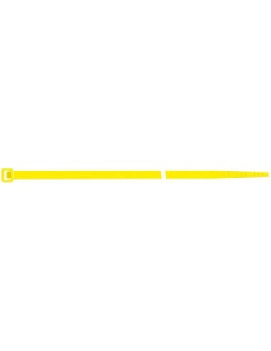 Brida de nailon amarillo 140x3,5mm de 100 uds. SapiSelco