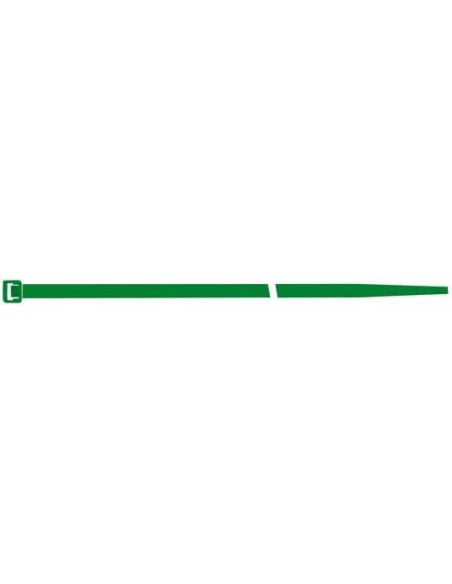 Brida de nailon verde 280x4,5mm de 100 u. SapiSelco
