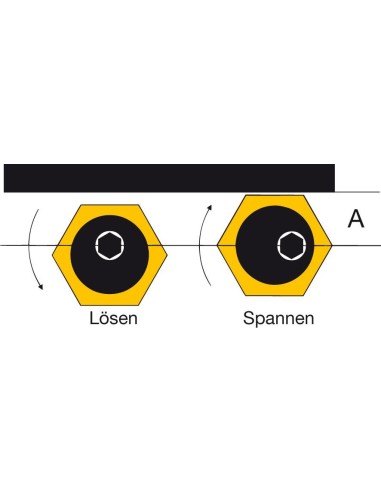 Pinza sujeción excéntricapara dispos. de amarre M4MITEE-BITE