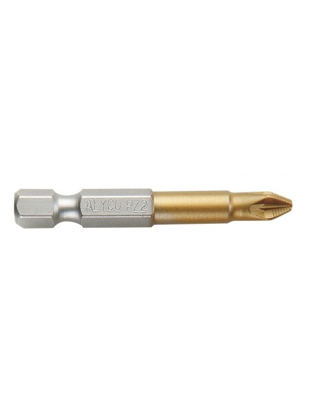ALYCO 193666 Punta pozidrive titanio torsion larga de 50 mm