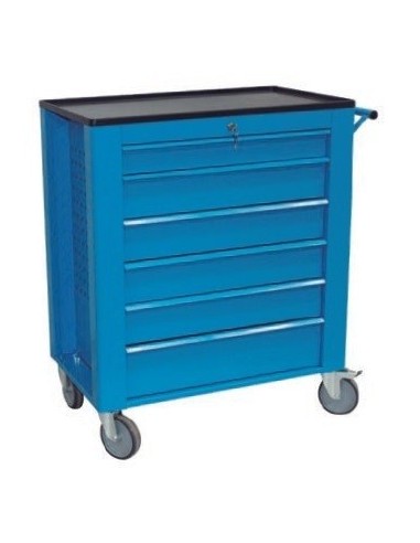 CARRO P/HERRAMIENTAS MWGR84 - AZUL 6 CAJONES