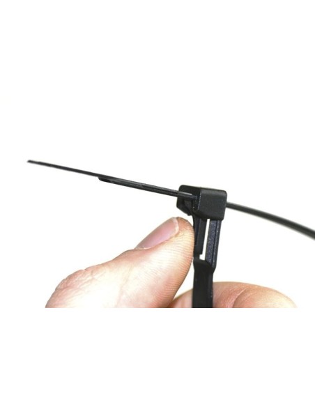 Brida nailon negra 360x7,5mm de 100 u. SapiSelco desmontable