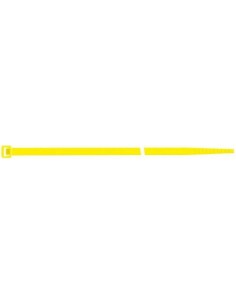 Brida de nailon amarillo 100x2,5mm a100 pzas. SapiSelco