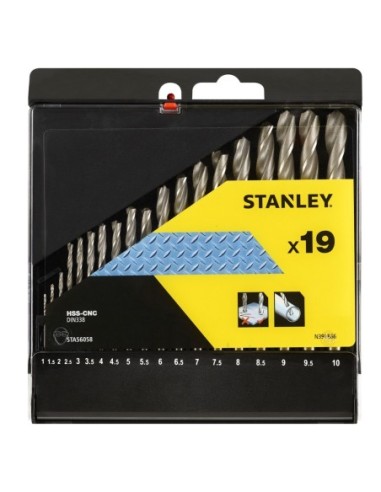 Cassette con 19 brocas HSS-CNCpara meta