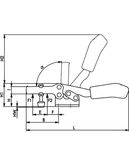 Brida horizontal 68300 plus tam.4 AMF